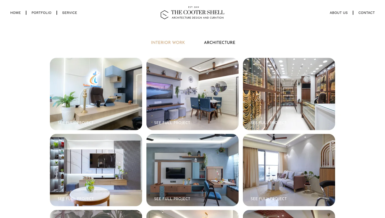 Architecture website design