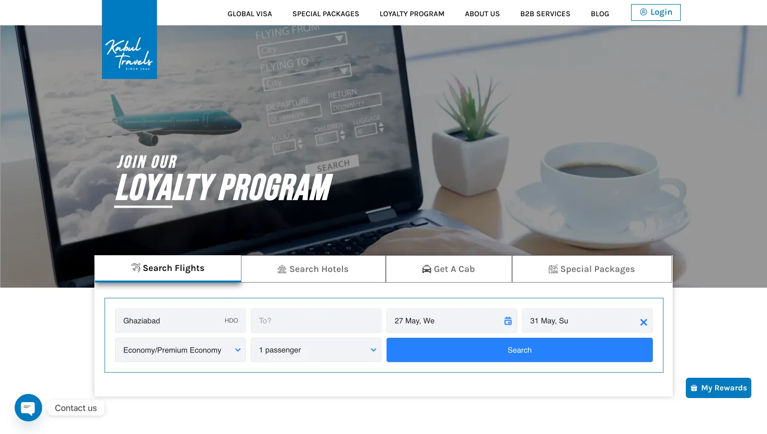 Travel website design